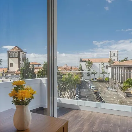 아파트 Madeira Rooftop Studio, Ocean & View 푼샬